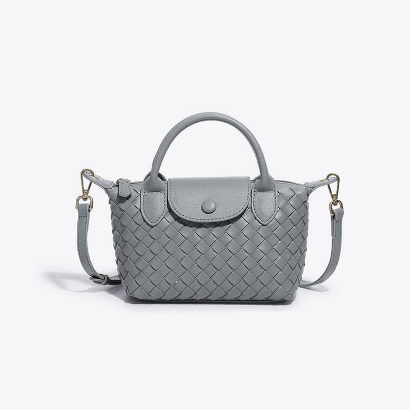 Braided Mini Bag - Elena-Blue-The Livary