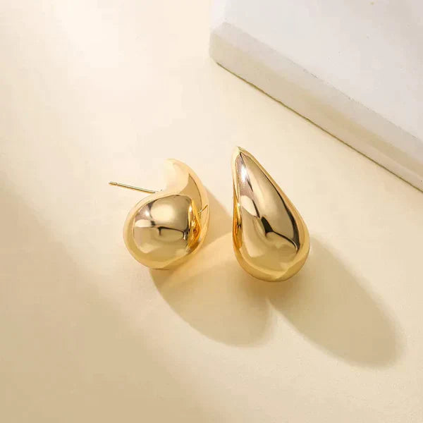 Vintage Teardrop Earrings - Aurielle-Gold-The Livary
