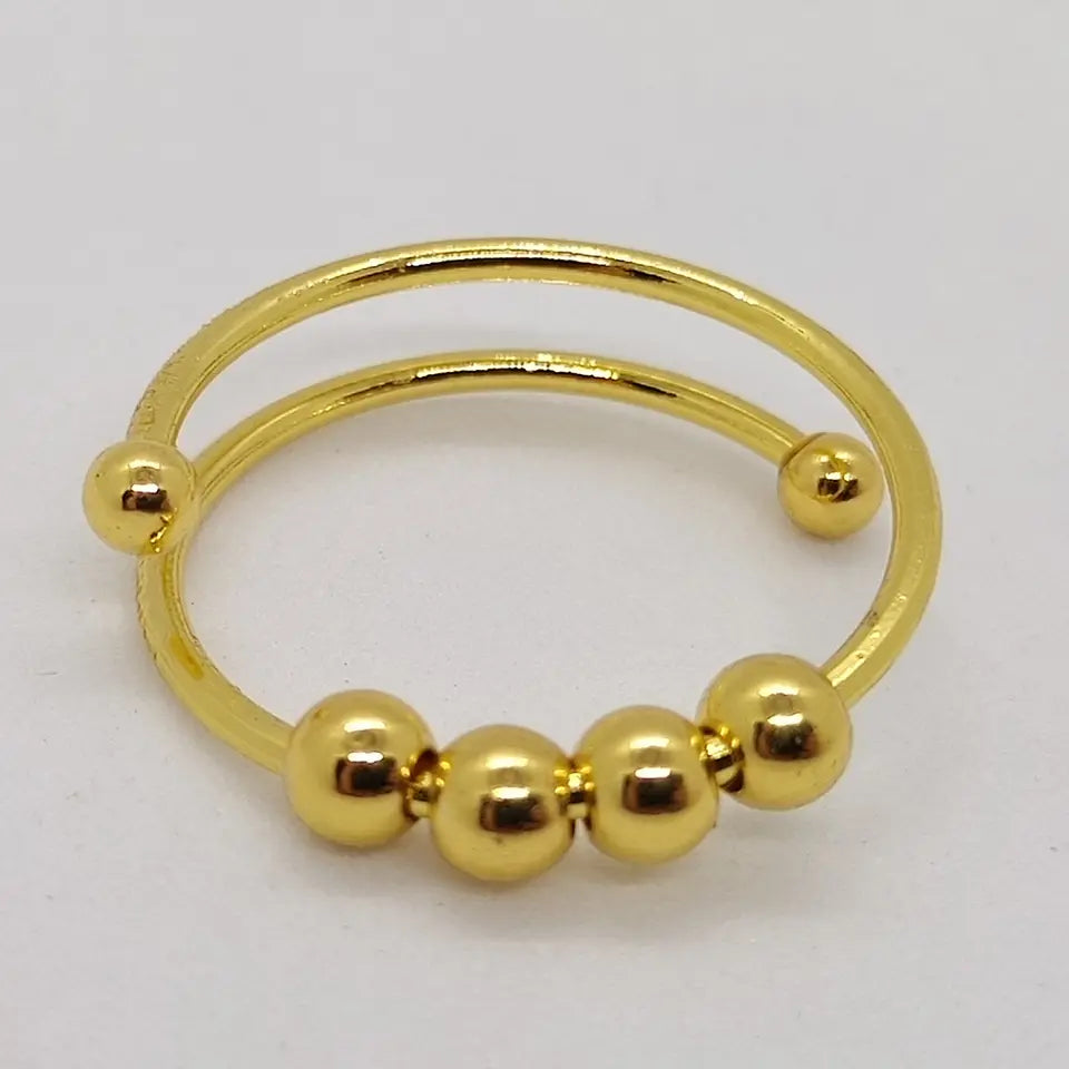 Anti Stress Ring - CalmSpin-Gold-The Livary
