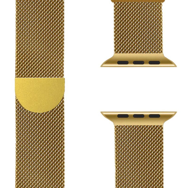 Milanese Apple Watch Band – SteelFlex-38mm | 40mm | 41mm | 42mm-Gold-The Livary