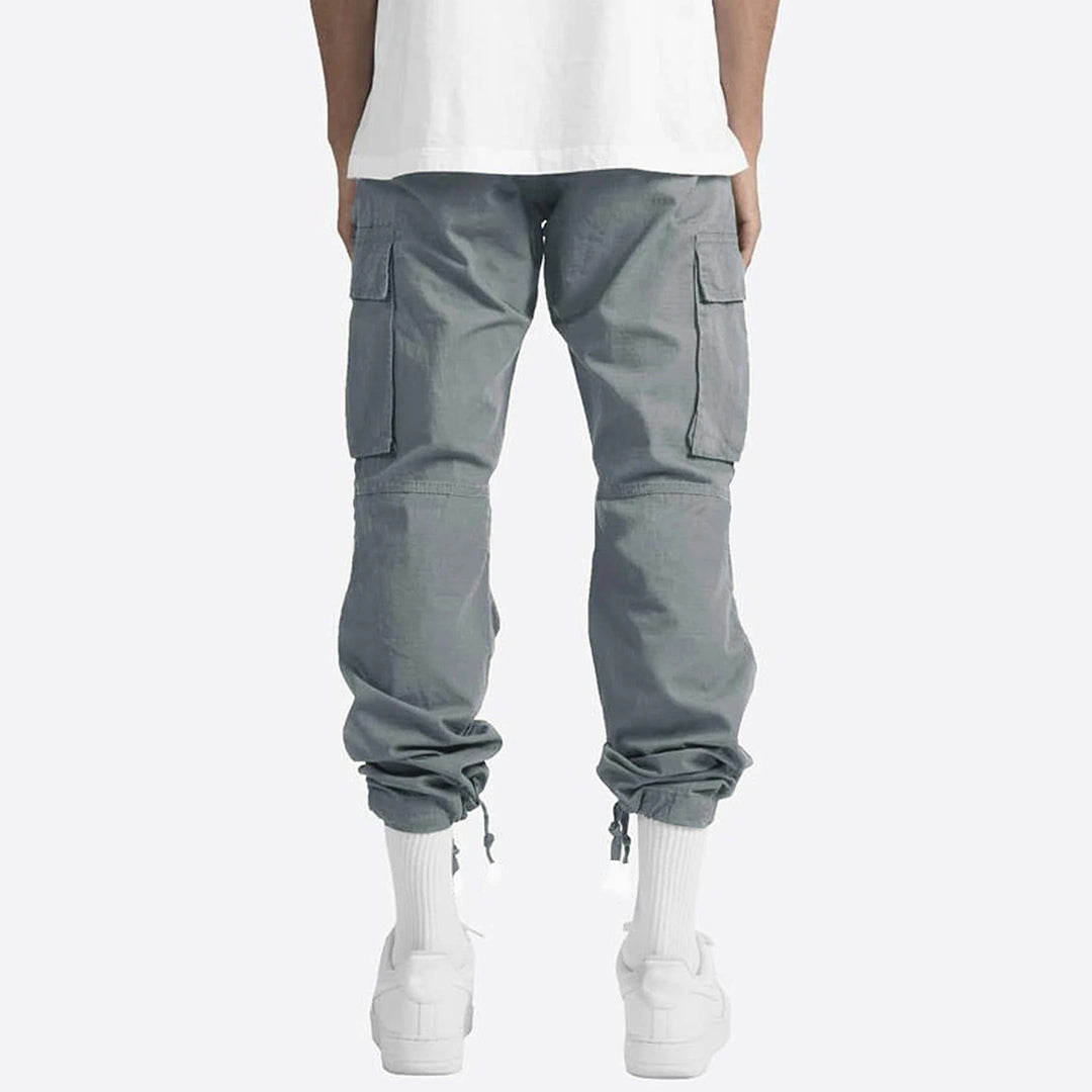 Howard - Casual Cargo Trousers for Men-Grey-S-The Livary