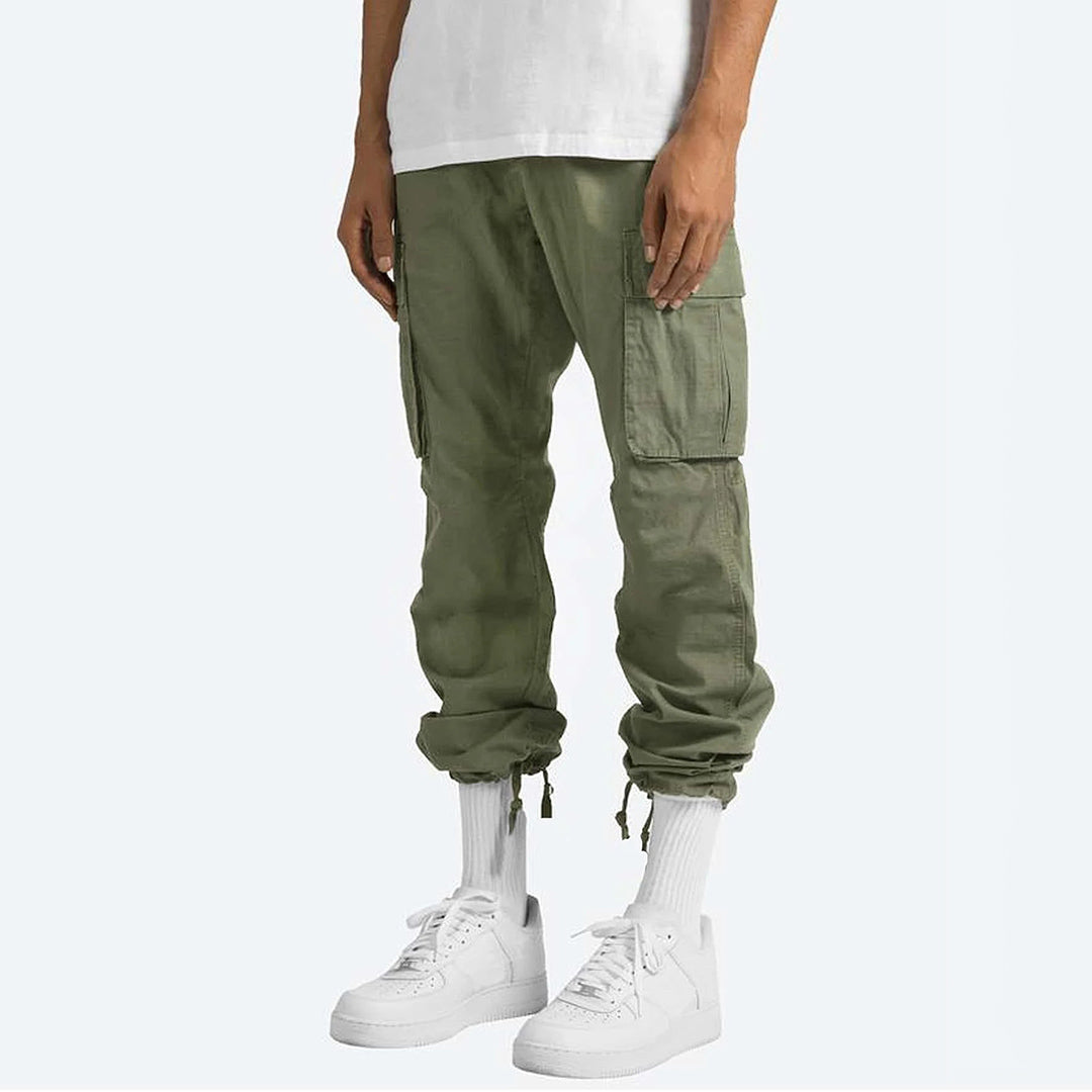 Howard - Casual Cargo Trousers for Men-Grey-S-The Livary