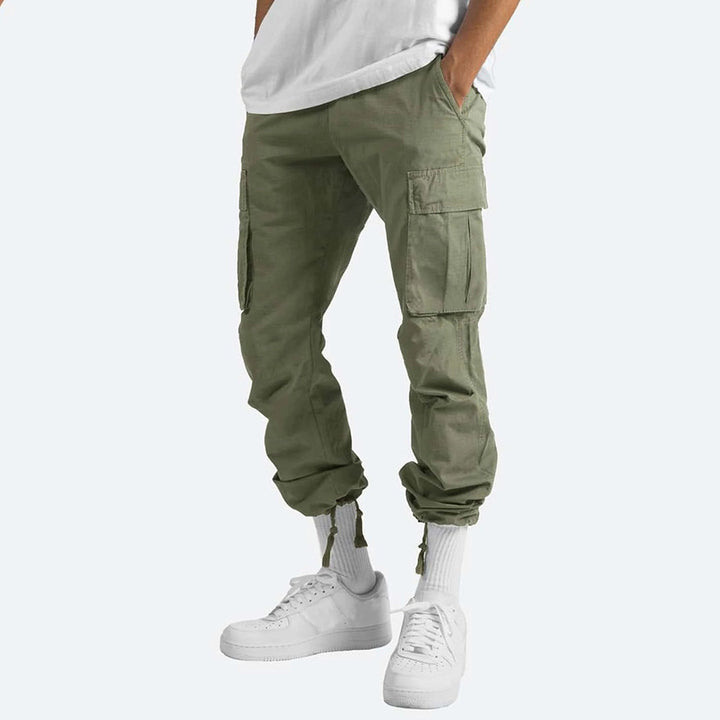 Howard - Casual Cargo Trousers for Men-Grey-S-The Livary