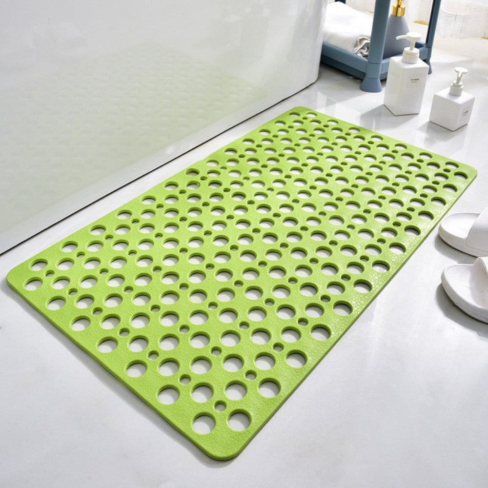 Anti-slip & Antibacterial Shower Mat – GripGuard-Green-S (35x67CM)-The Livary