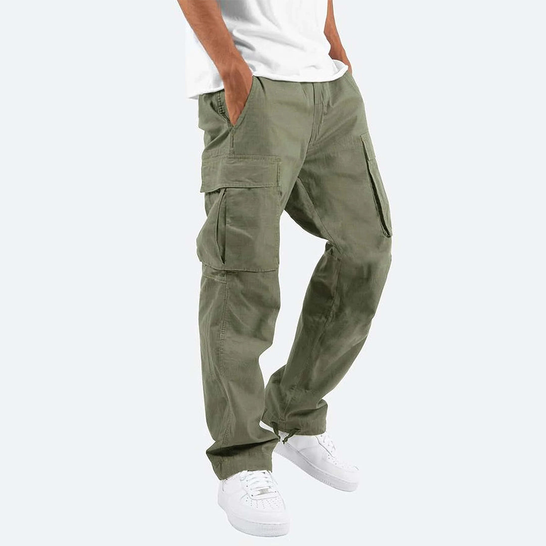 Howard - Casual Cargo Trousers for Men-Green-S-The Livary