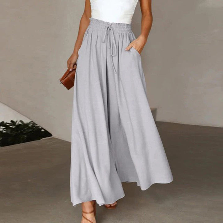 Casual High Waist Trousers for Women - Isla-Grey-S-The Livary