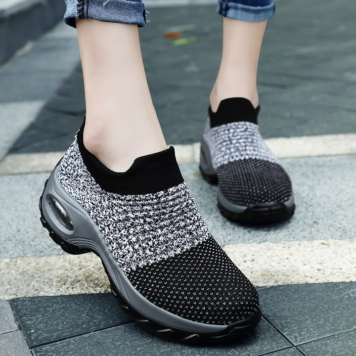 Orthopaedic Hypersoft Running Shoes for Women – Eliana-Gray-3-The Livary