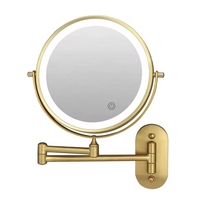 Illuminated Makeup Mirror - LumiAura-Black-The Livary