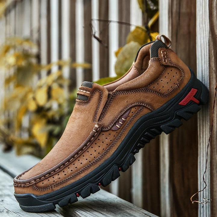Orthopaedic Men's Walking Shoes – Erik-Brown-6-The Livary