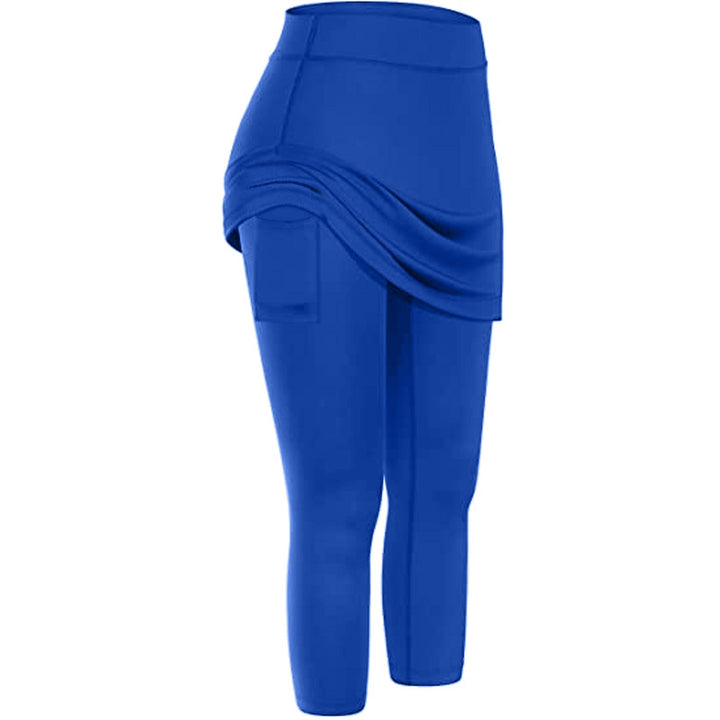 Rock leggings with practical side pockets – Mireille-Blue-S-The Livary