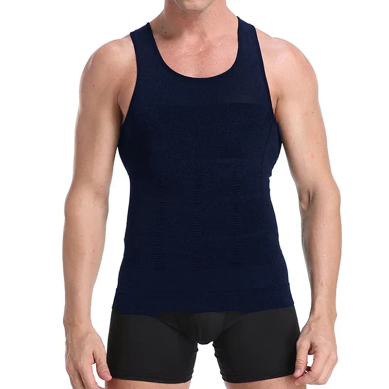 Men's Compression Undershirt – Massimo-Blue-S-The Livary