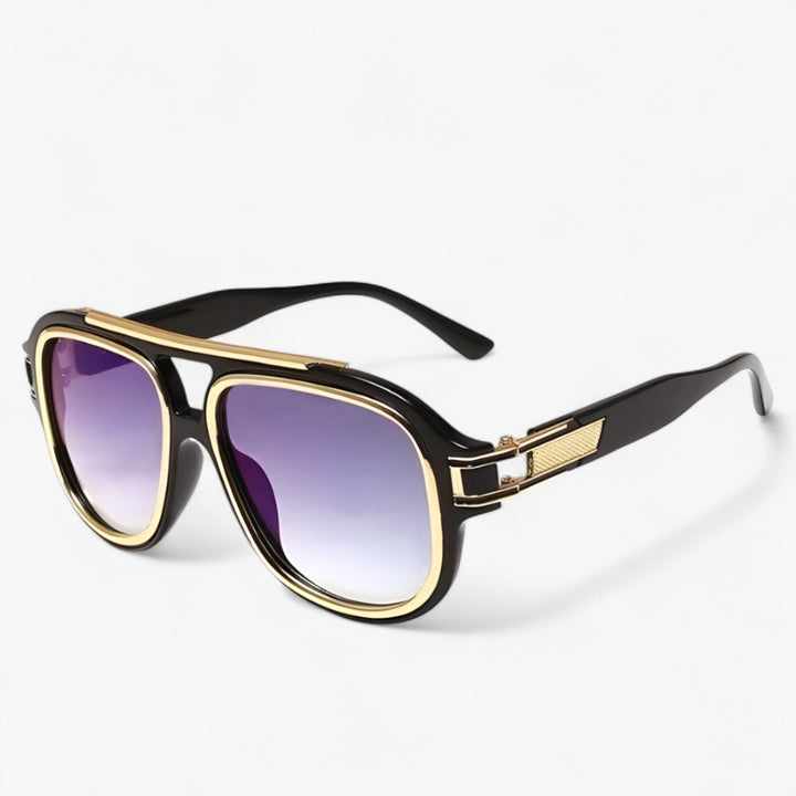 Vintage sunglasses with skin-friendly design – Lumis-Black Blue-The Livary