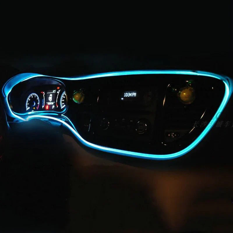 RGB Interior Lighting for Car - GlowLine-Light blue-The Livary