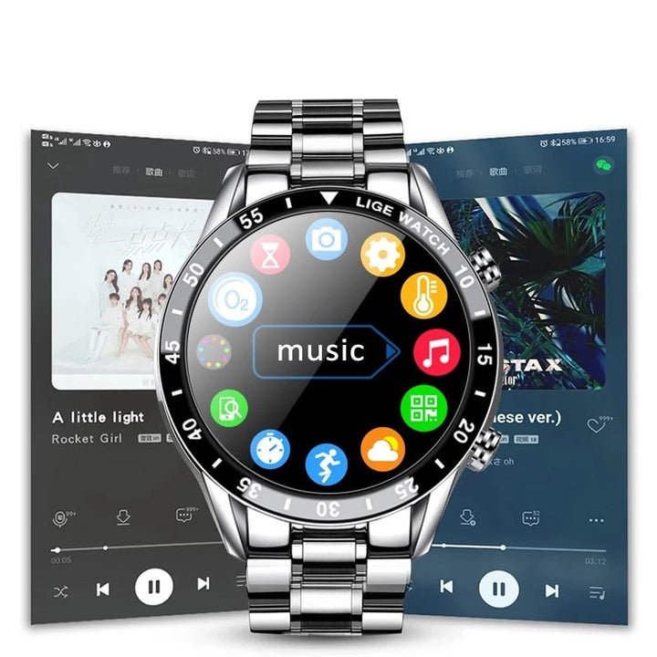 Luxury Men's Smartwatch – Axel-Black 40 mm-The Livary