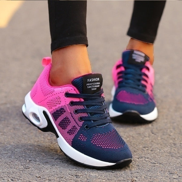 Comfortable & Breathable Orthopedic Women's Sneakers – Marlene-Black-3-The Livary