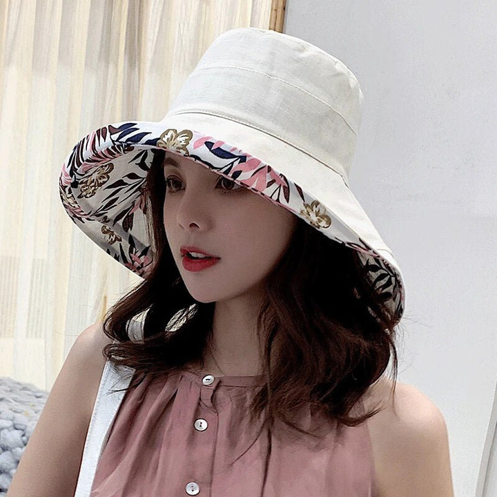 Ladies' sun hat with wide brim - Emilia-Black-The Livary