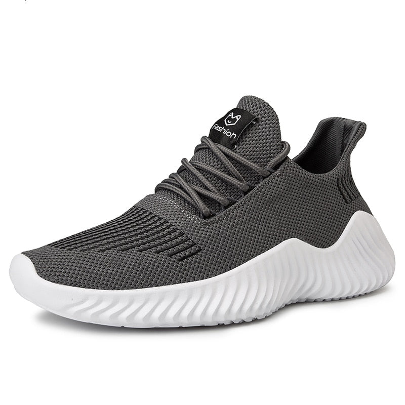 Breathable men's running sneakers with mesh upper – Niko-Black-6-The Livary