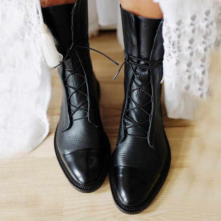 Trendy Ladies' Boots with Luxury Heel - Mila-Black-UK 2.5 (8.66 in)-The Livary