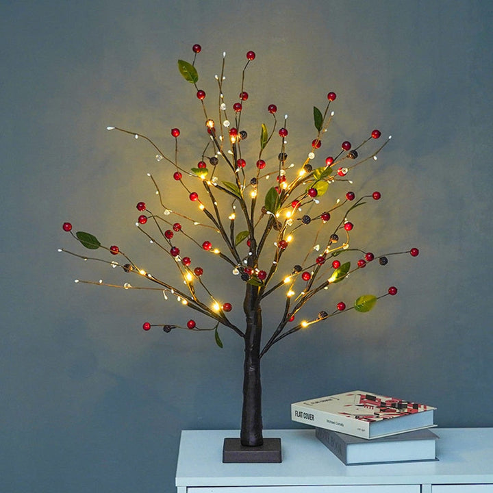 Atmospheric LED Spring Tree - LumaSpring-Red Currant-The Livary