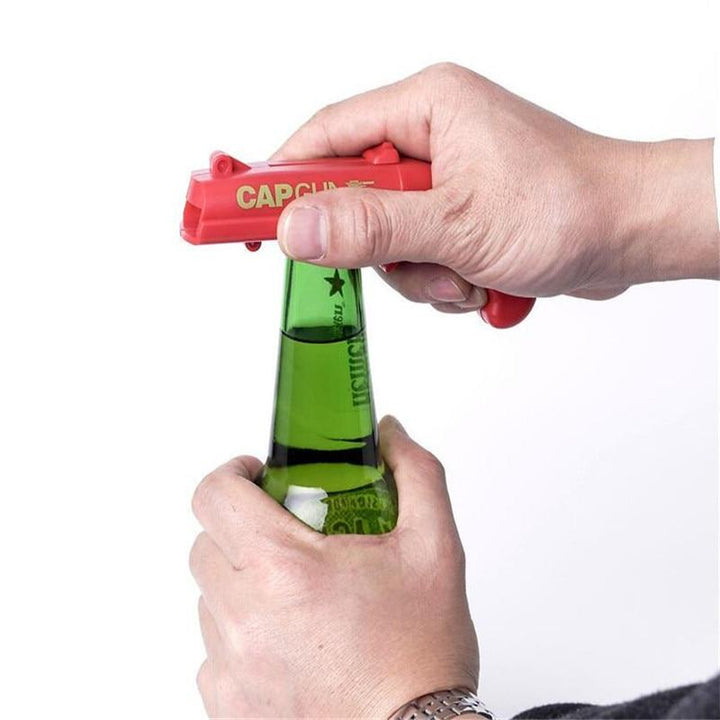 Bottle Cap Shooting Bottle Opener – BlastCap-Grey-The Livary