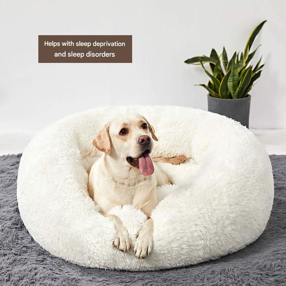 Calming Dog Bed - Snoozy-Anthracite-S (Ø 50 cm)-The Livary