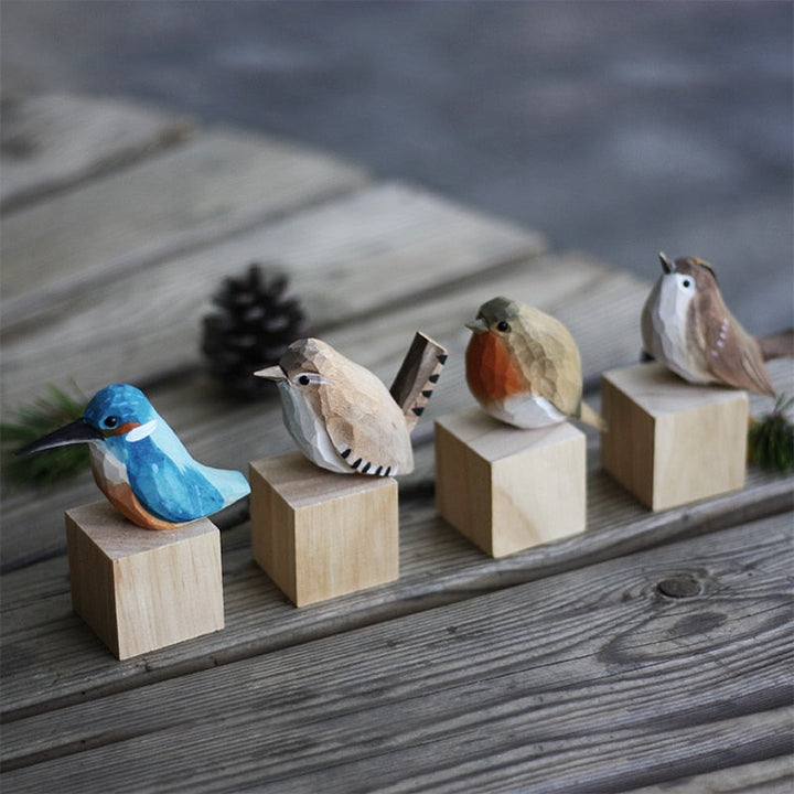 Handmade Wooden Birds - AuriBirds