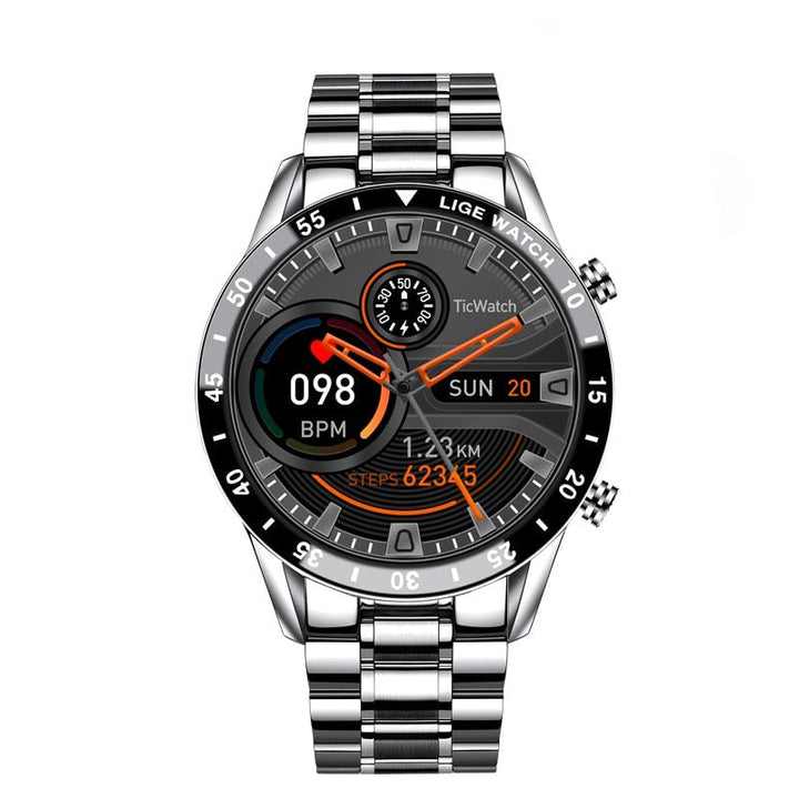 Luxury Men's Smartwatch – Axel-Silver 40 mm-The Livary
