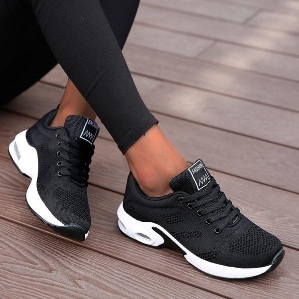 Comfortable Orthopedic Sneakers - Nova-Black-2.5-The Livary