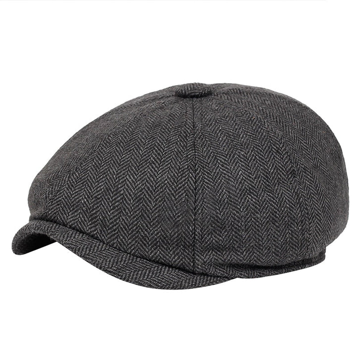 Classic flat cap in vintage style – Arthur-Dark grey-The Livary