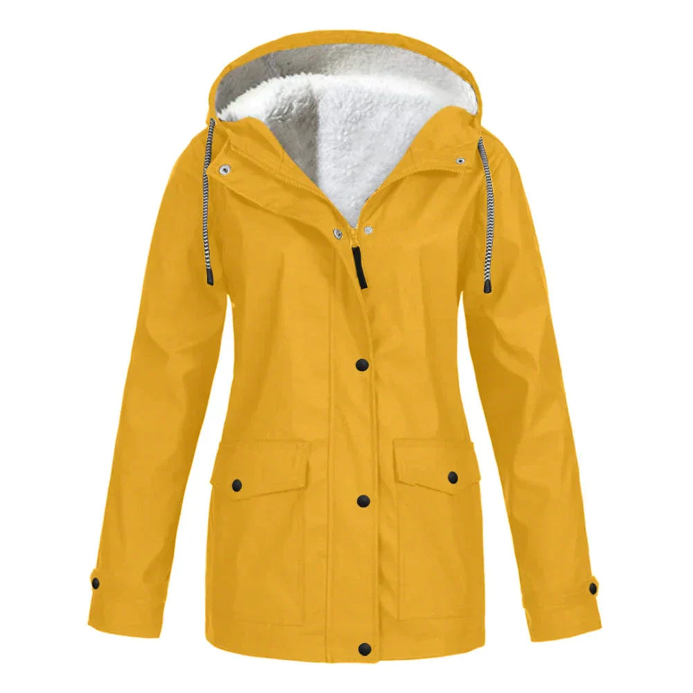 Waterproof Ladies Rain Jacket - Skye-Yellow-S-The Livary