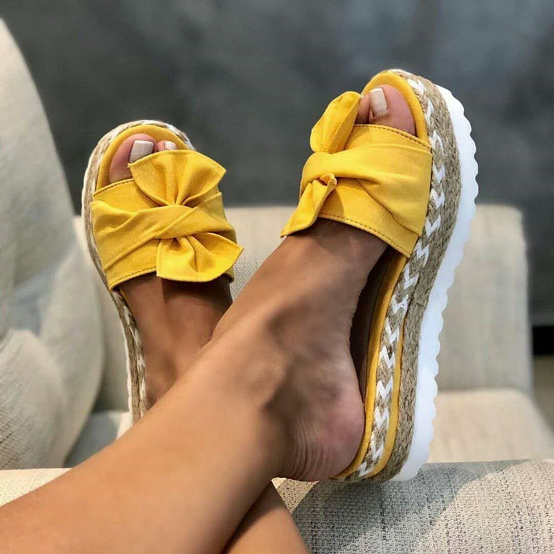 Trendy women's summer shoes with correction function and comfort sole – Selina-Yellow-3-The Livary