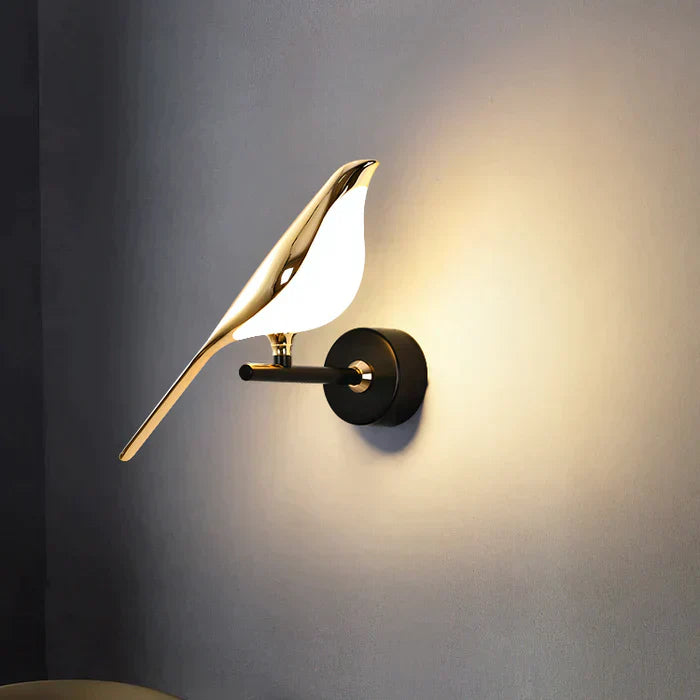 AA OUT OF STOCK Modern Birds Wall Lamp - AviaryGlow-1 Bird Wall Lamp-The Livary