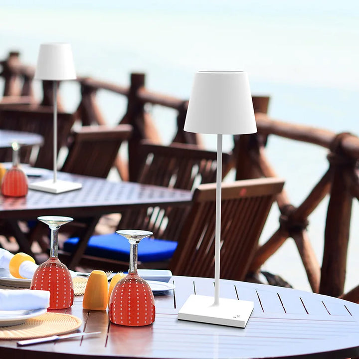 Wireless Rechargeable Table Lamp - Scandiglow-White-The Livary