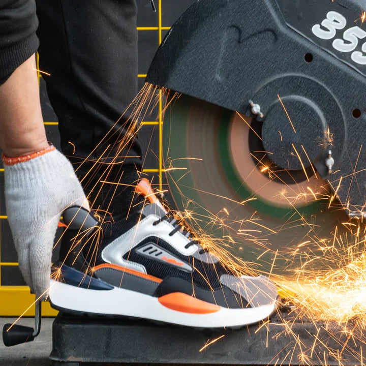Sports Safety Shoes - FlexGuard-Grey-3.5-The Livary