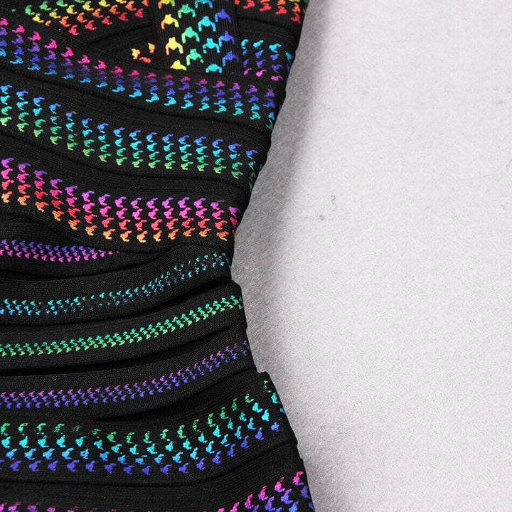 Trendy Striped Bodycon Mini Dress for Women – Liana-S-The Livary
