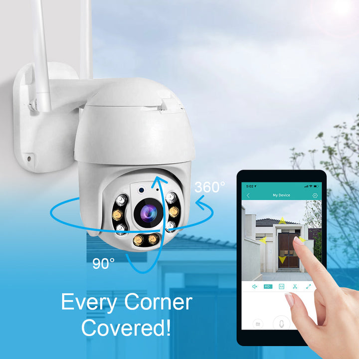 Wireless Outdoor Security Camera with WiFi – SecureView 360-The Livary