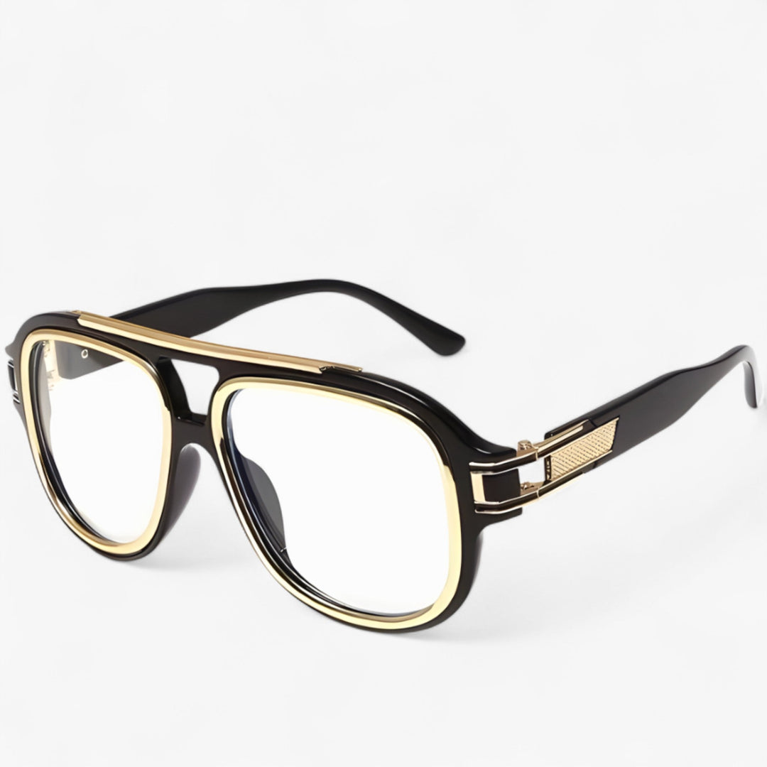 Vintage sunglasses with skin-friendly design – Lumis-Transparent Black-The Livary