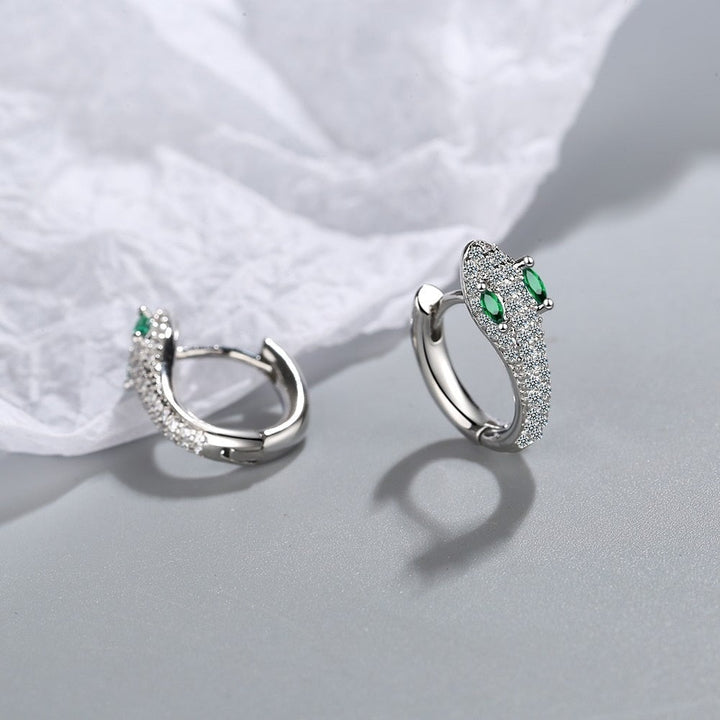 Snake Earrings made of 925 Sterling Silver - Leila-The Livary
