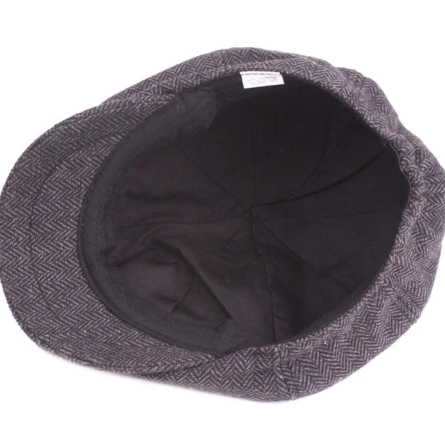 Classic flat cap in vintage style – Arthur-Dark grey-The Livary