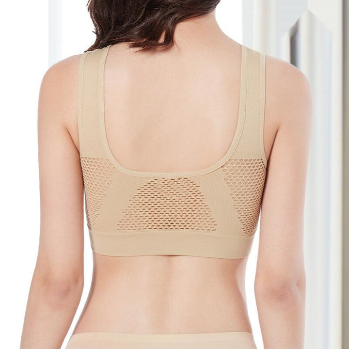 Breathable Mesh Sports Bra – Sofia-Purple-S-The Livary