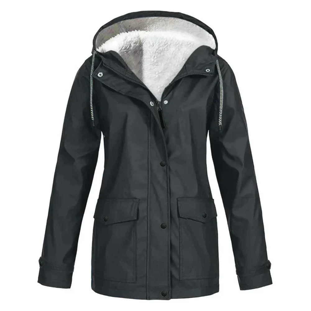Waterproof Ladies Rain Jacket - Skye-Black-S-The Livary