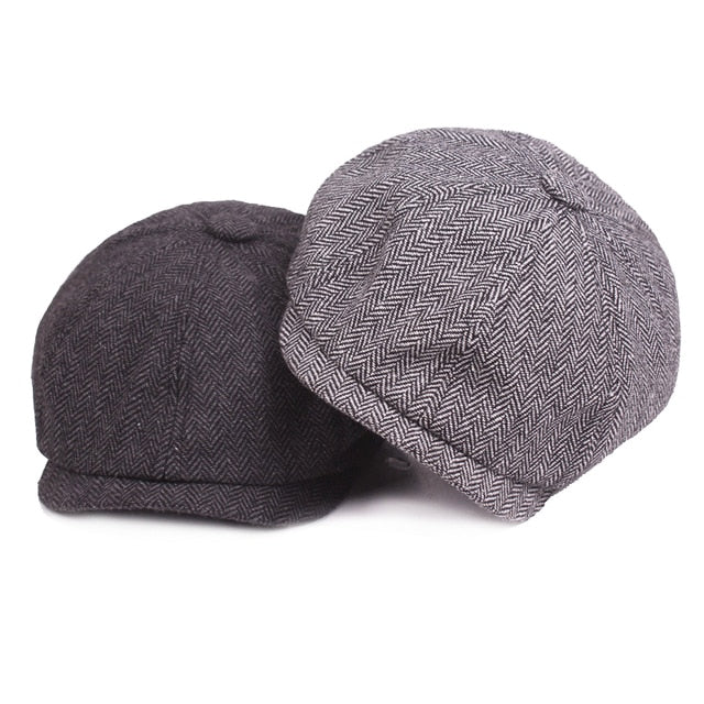 Classic flat cap in vintage style – Arthur-Dark grey-The Livary