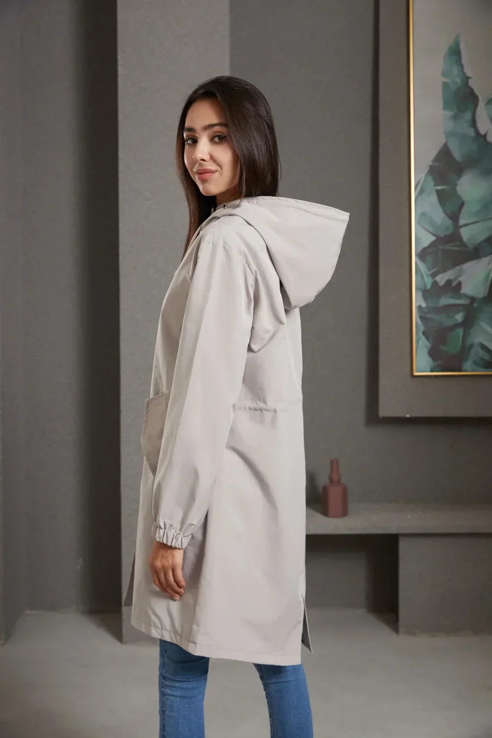 Stylish Windproof Trench Coat - Livia-Light brown-S-The Livary