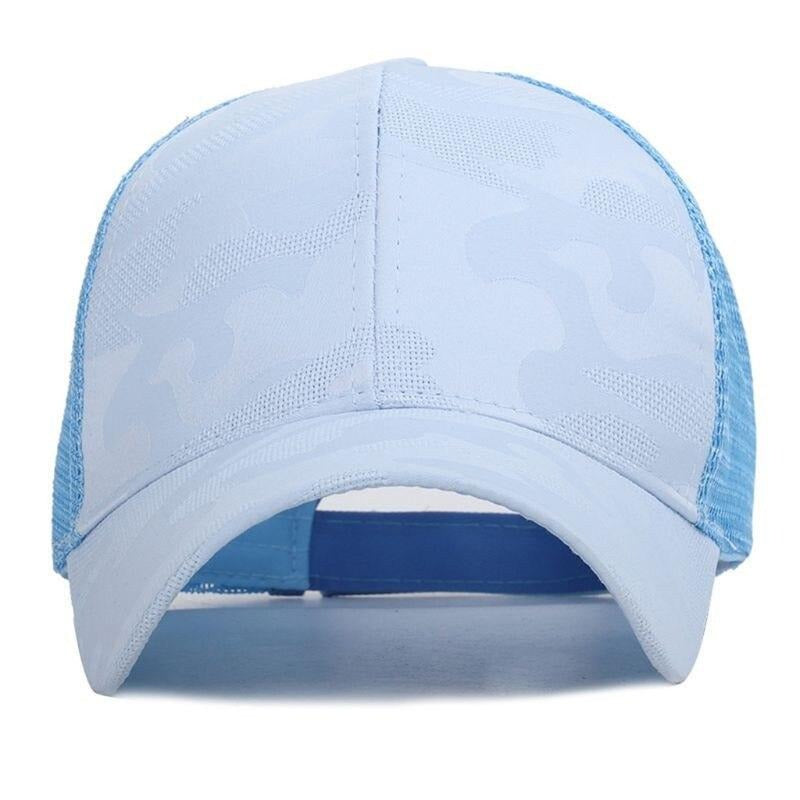 Trendy women's baseball cap with ponytail hole & Velcro closure – Leona (1+1 FREE)-Pink-The Livary