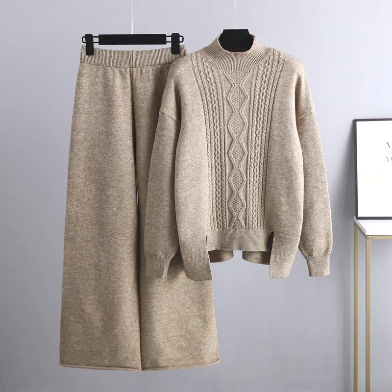 Casual and Stylish Women's Set - Clara-Khaki-One Size-The Livary