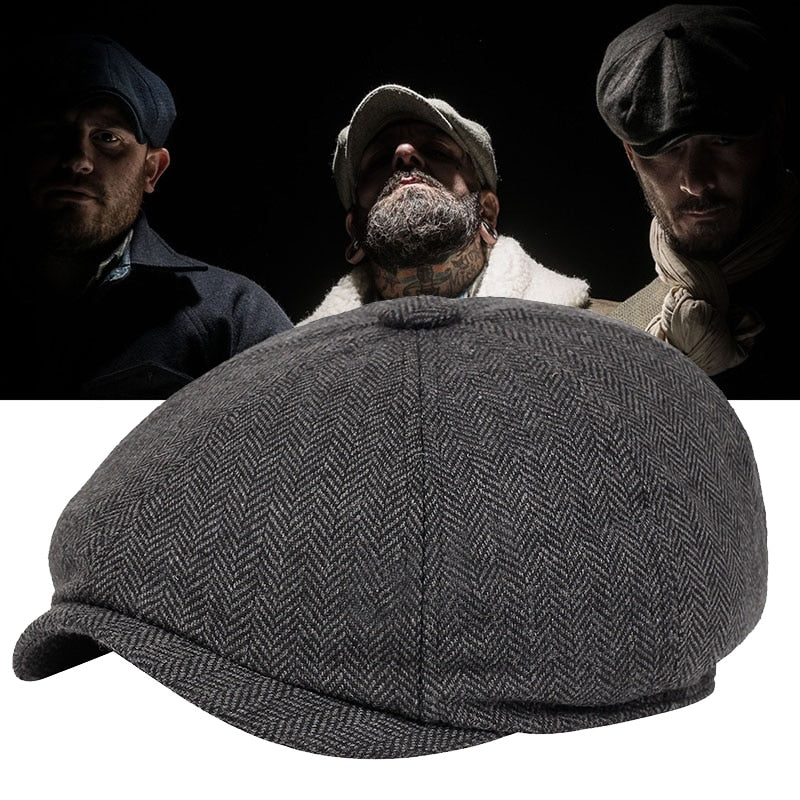 Classic flat cap in vintage style – Arthur-Dark grey-The Livary