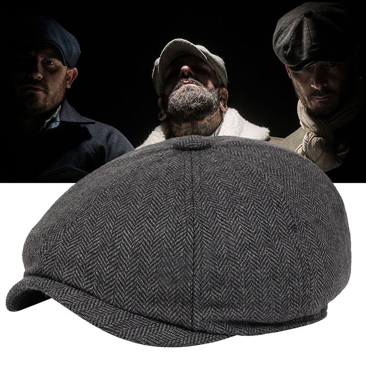 Classic flat cap in vintage style – Arthur-Dark grey-The Livary