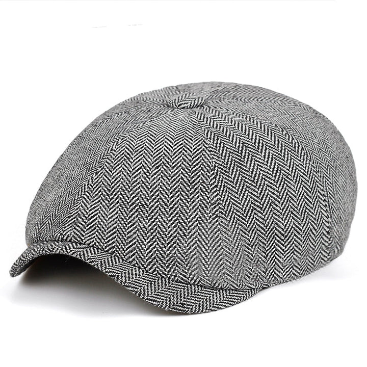 Classic flat cap in vintage style – Arthur-Light grey-The Livary