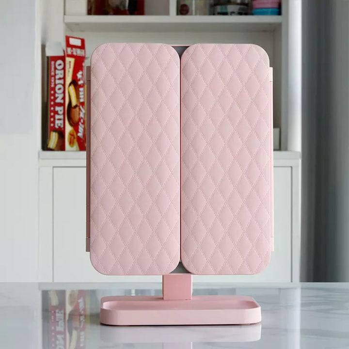 LED Make-up Mirror with Triple Lighting - Clara-Pink-The Livary