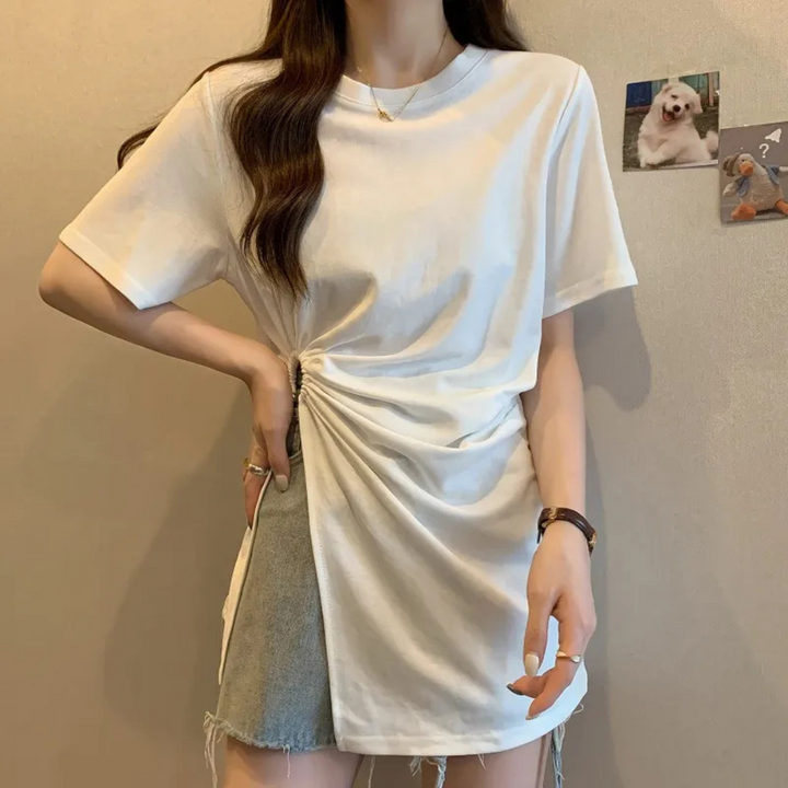 Asymmetrical Top for Women - Sienna-White-XS-The Livary